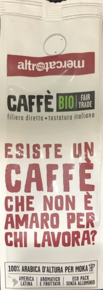 caffè bio 100% arabica per moka