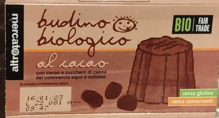 Budino biologico al cacao