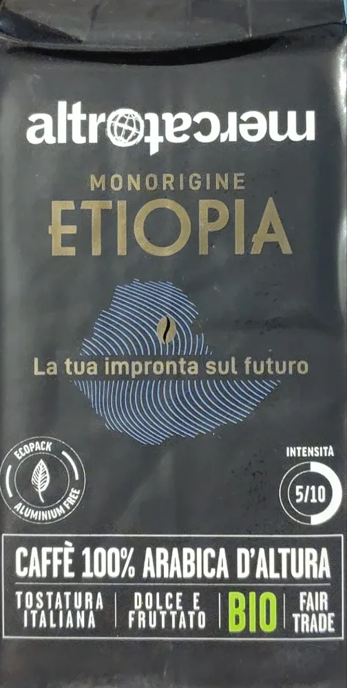 Caffè arabica monorigine Etiopia
