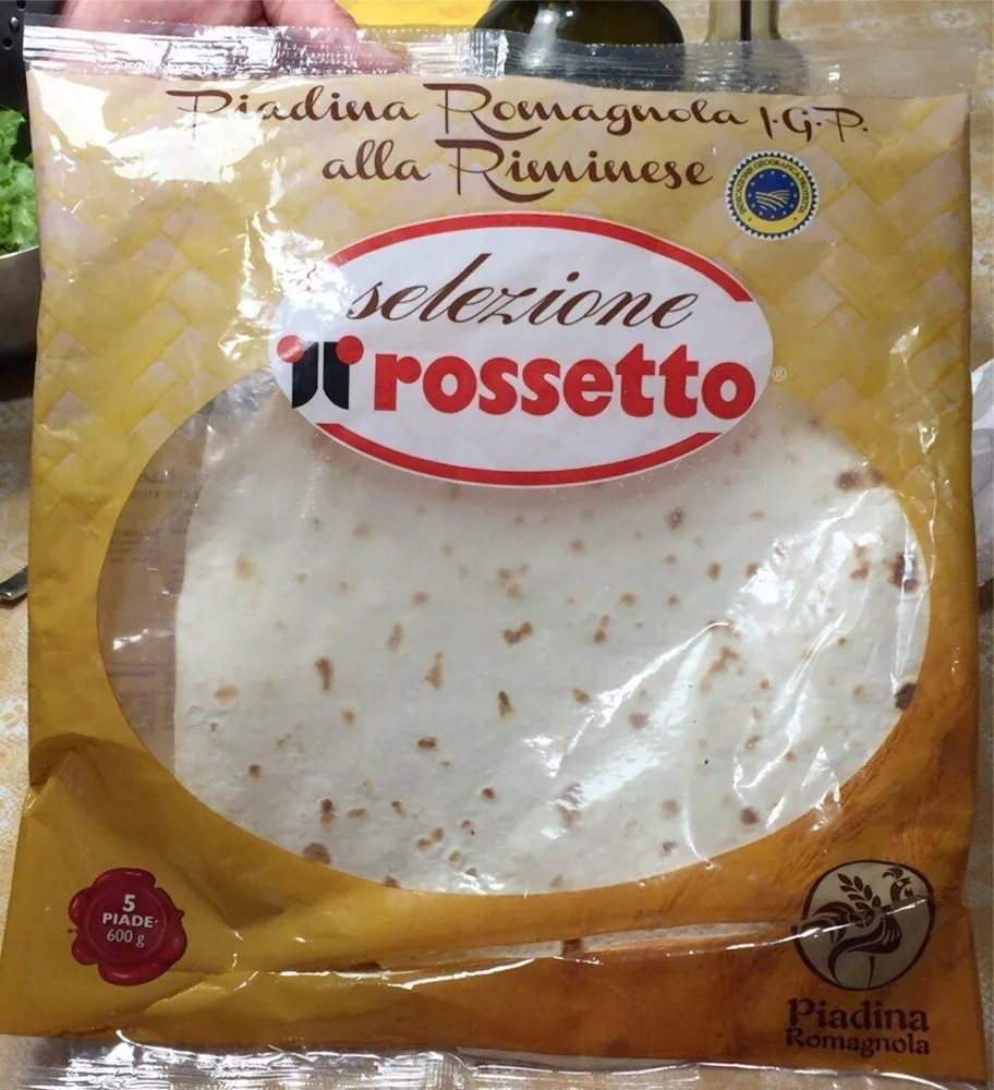 Piadina romagnola I.G.P alla riminense