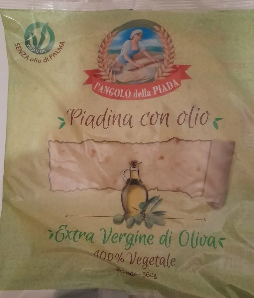Piadina con olio EVO
