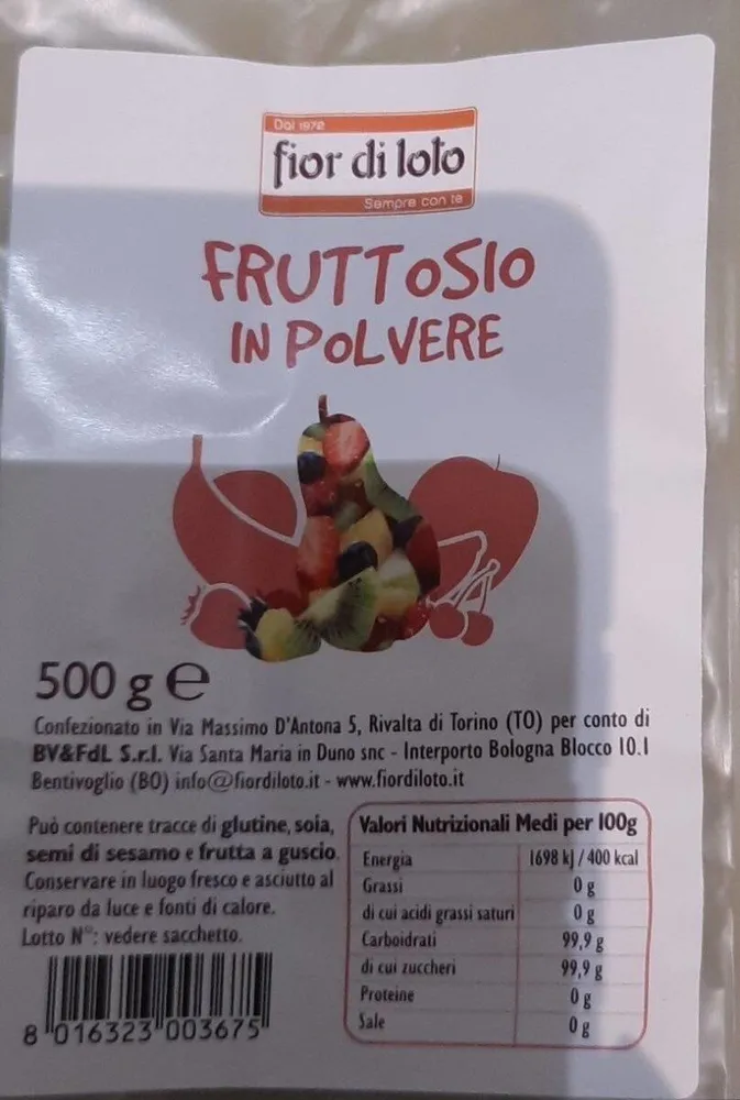 Fruttosio in polvere