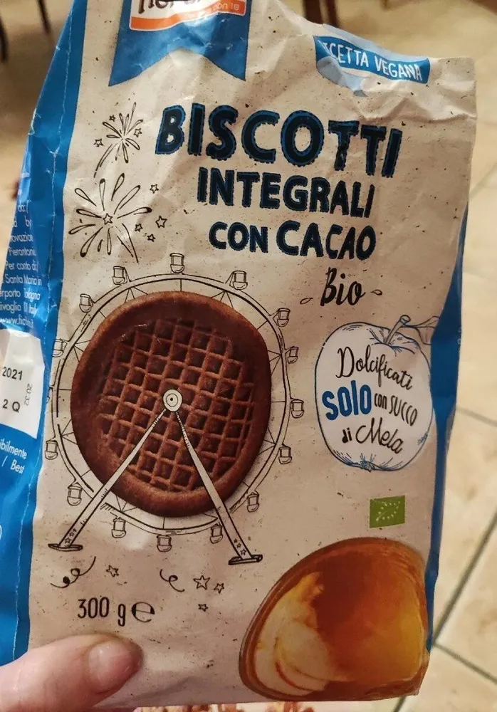 Biscotti integrali con cacao