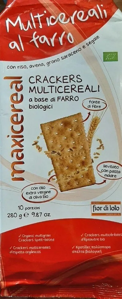 Crackers multicereali a base di farro biologici