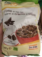 Follie di riso Bio ripiene di crema di cacao