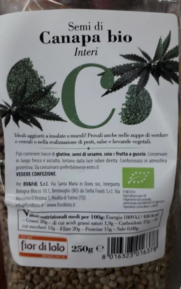 Semi di canapa bio fior di loto