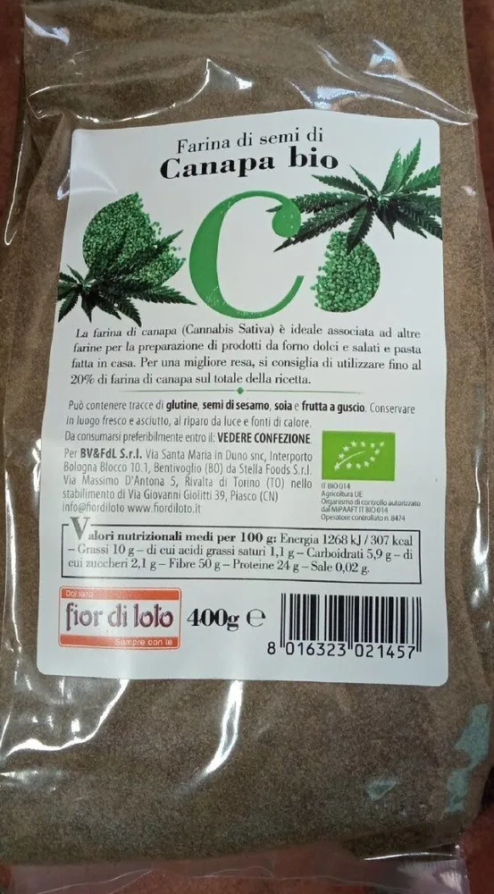 Farina di semi di canapa bio