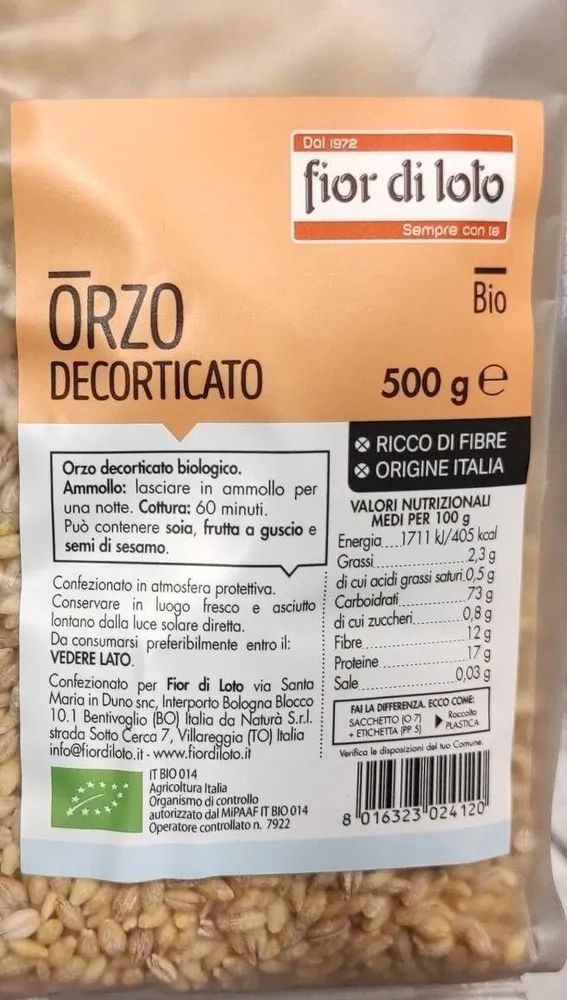 Orzo decorticato