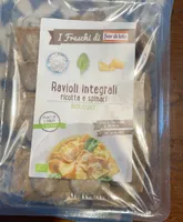 ravioli integrali ricotta e spinaci