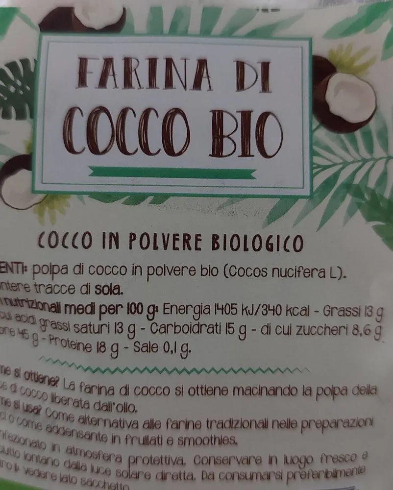 Farina di cocco bio