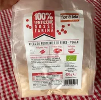 Farina di lenticchie rosse 100%