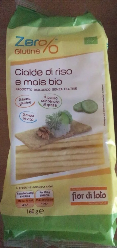 Cialde di mais e riso bio