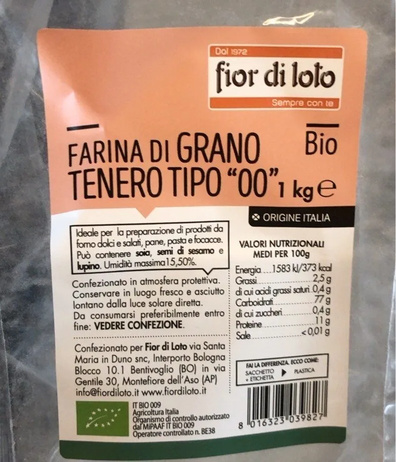 farina di grabo tenero tipo “00”