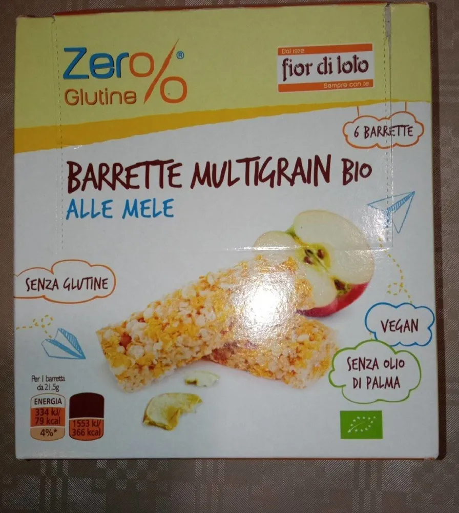 Barrette multigrani bio alle mele