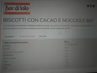 Fior di loto Biscotti con cacao e nocciole bio