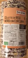 Gallette di riso nero e curcuma