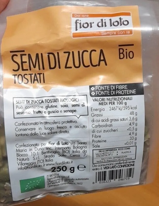 Semi di zucca tostati bio