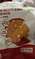 Mini gallette di mais biologiche alla paprika