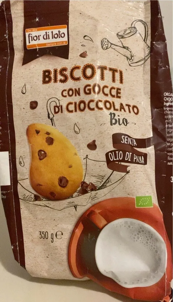 Biscotti con gocce di cioccolato