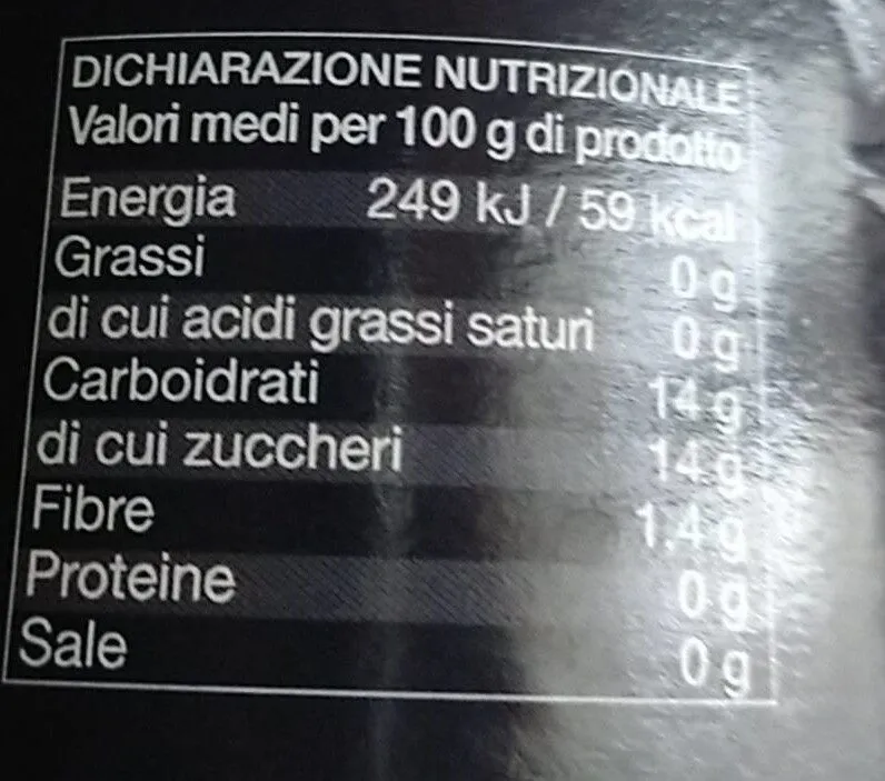 Succo e polpa di mirtilli