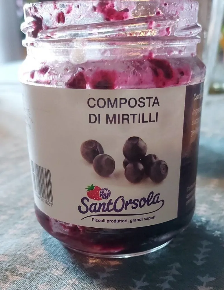 Composta di mirtilli