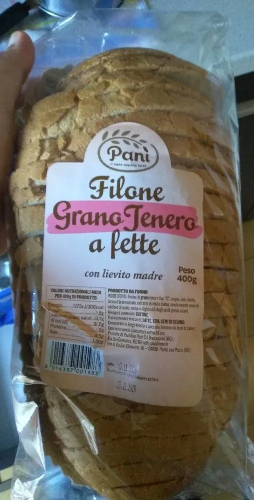 Filone Grano Tenero a fette