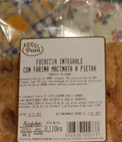 Focaccia integrale con farina macinata a pietra