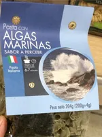 Pasta con algas marinas