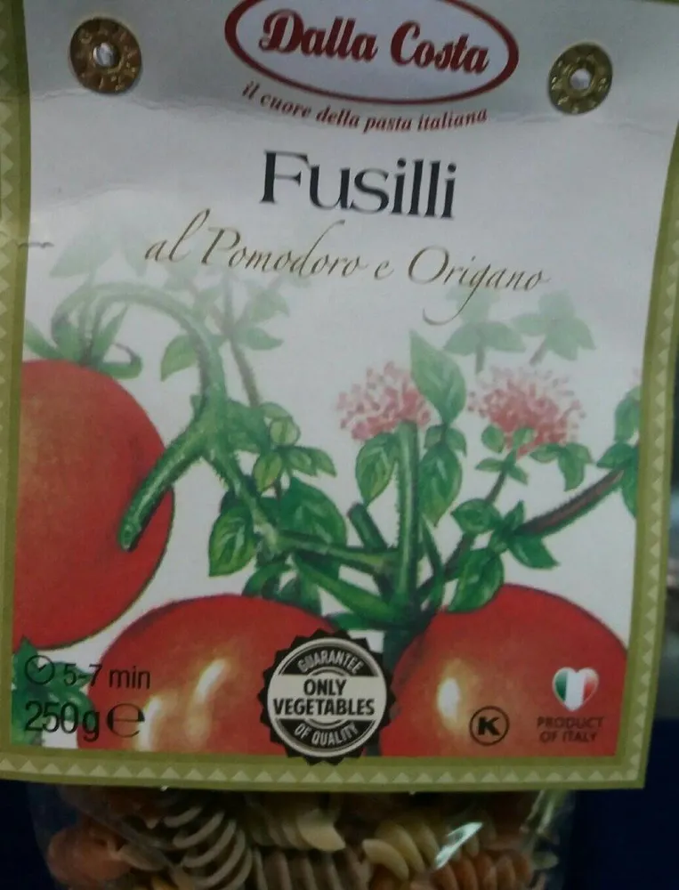 Fusilli al pomodoro e origano