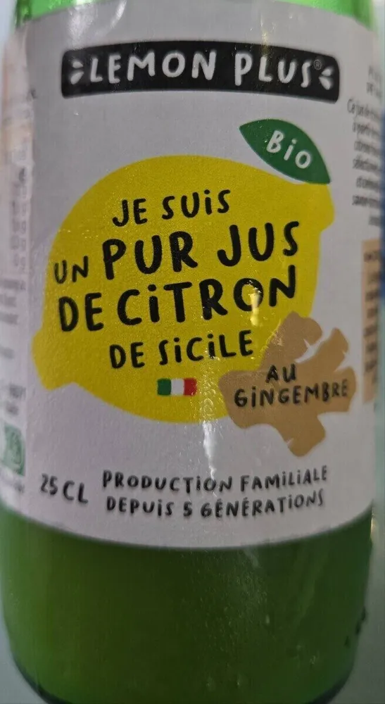 Lemon plus bio - Gingembre