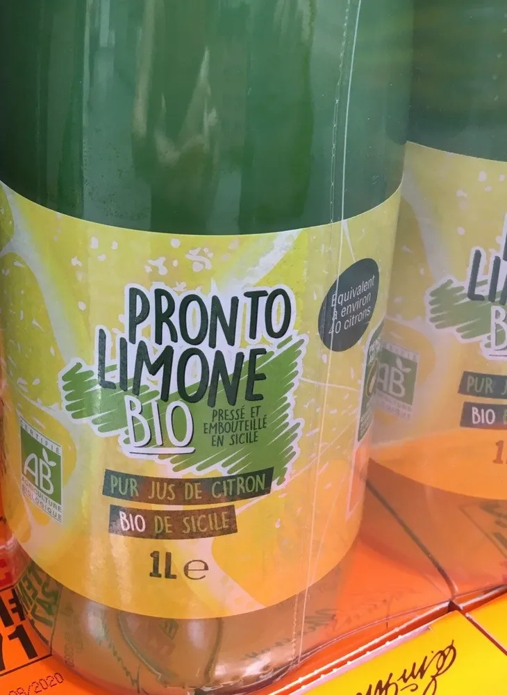 Pur jus de citron bio de sicile