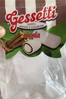 Gessetti confettati al gusto di menta e liquirizia