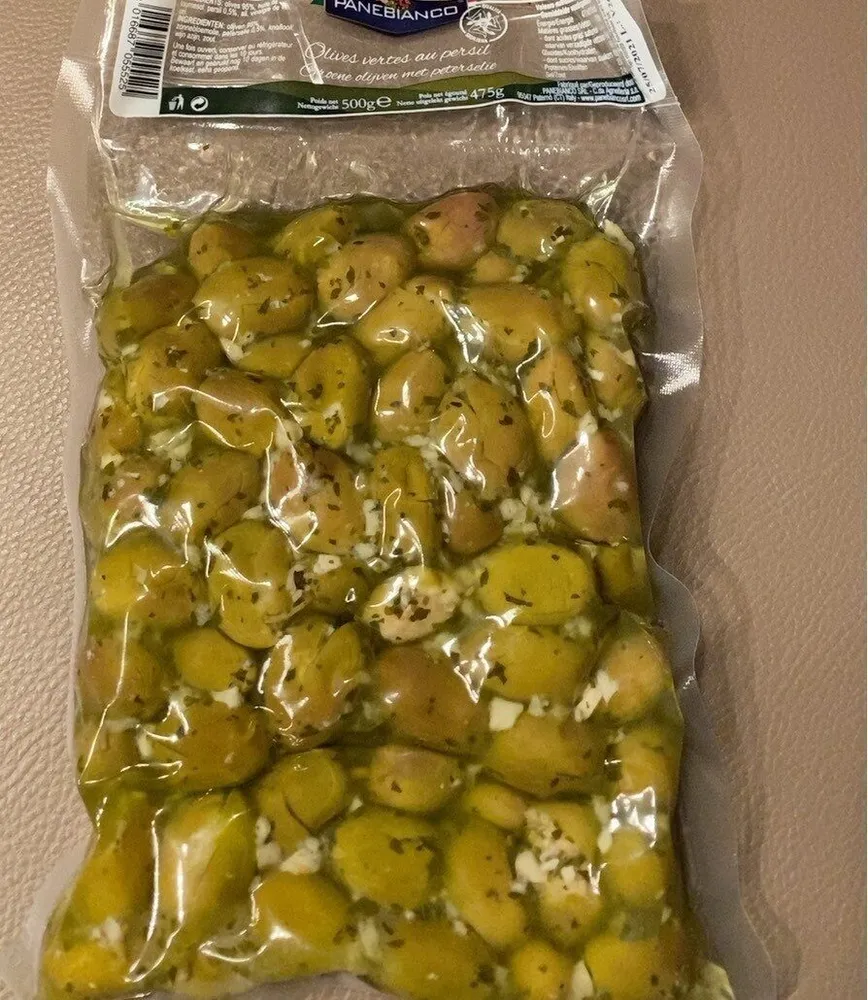 Olives vertes au persil