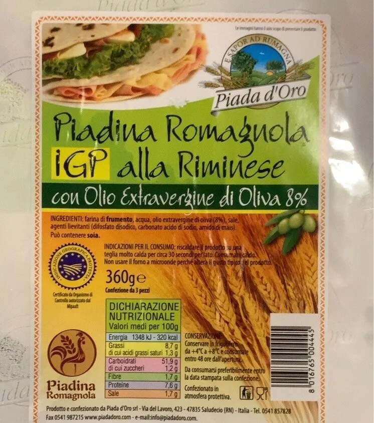 Piadina romagnola alla riminese
