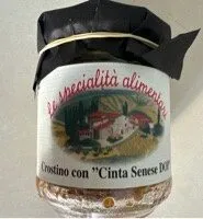 Crostino con „Cinta Senese DOP“