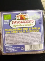 Merendina bio di mela con mirtillo di bosco