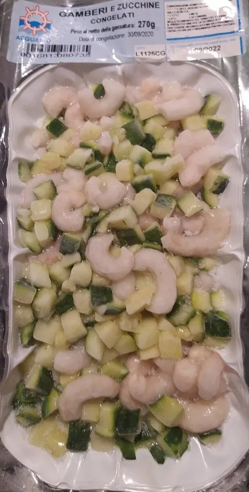 Gamberi e zucchine