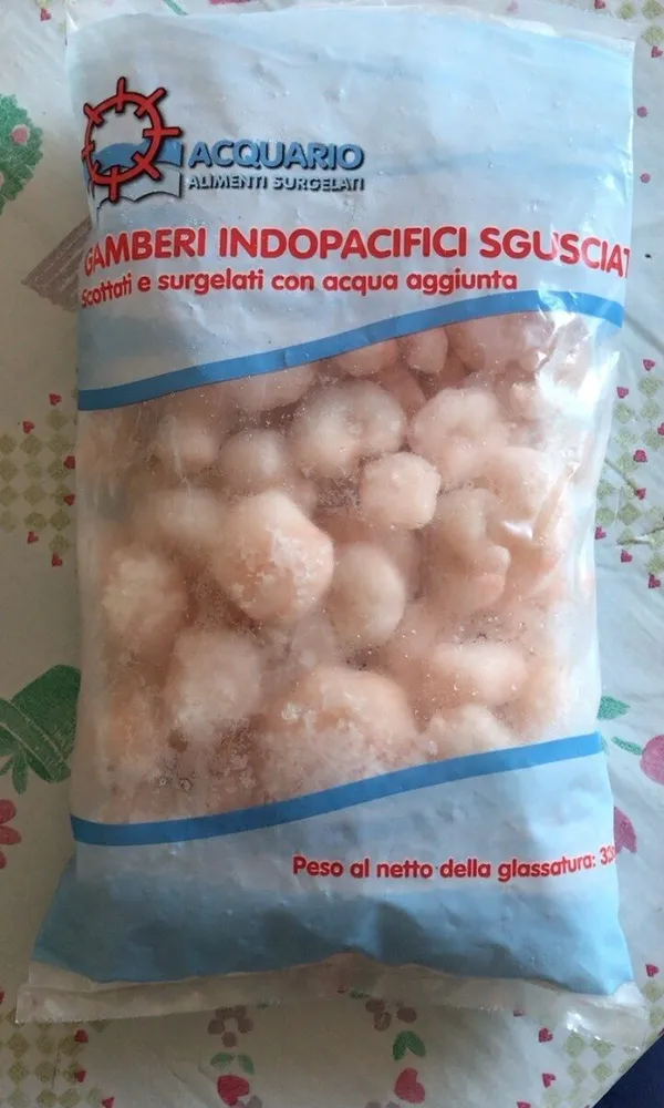Gamberi indopacifici sgusciati