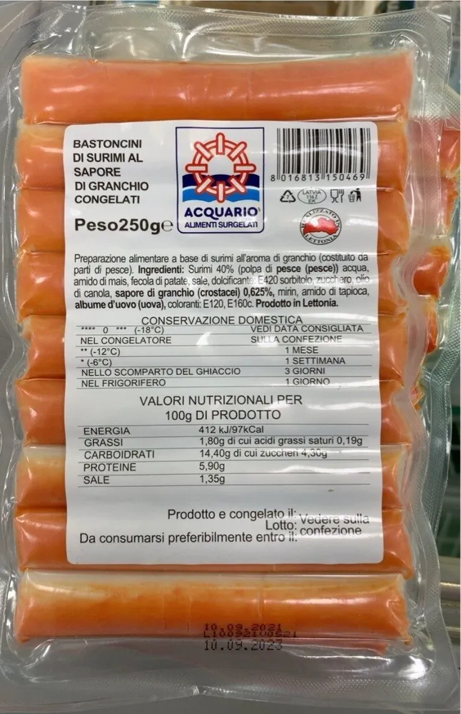 Bastoncini surimi