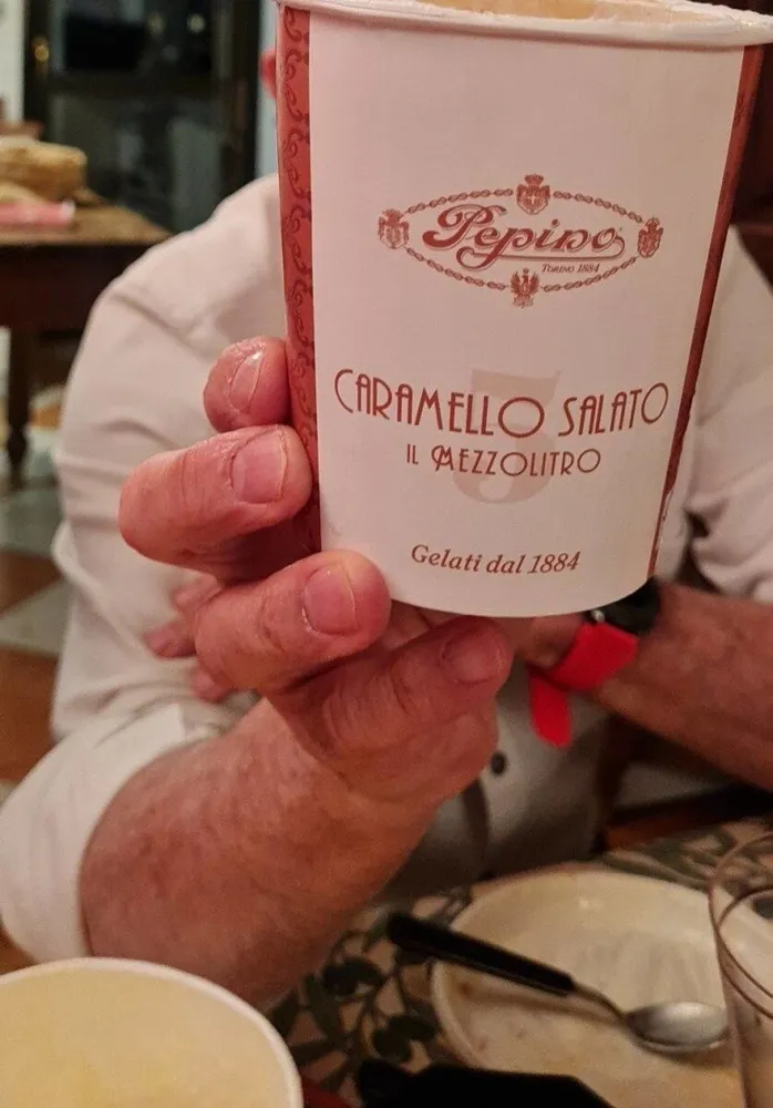Gelato al caramello salato