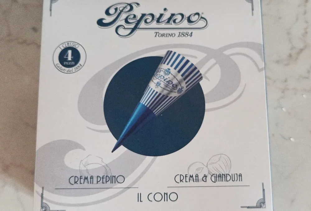Cono crema e gianduia