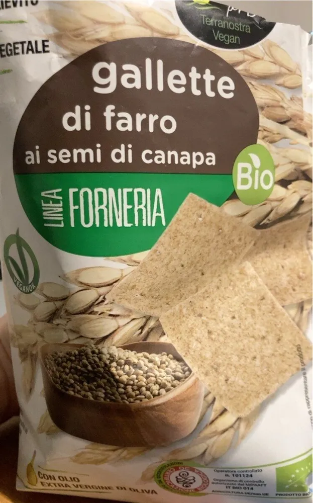 Gallette di farro ai semi di canapa