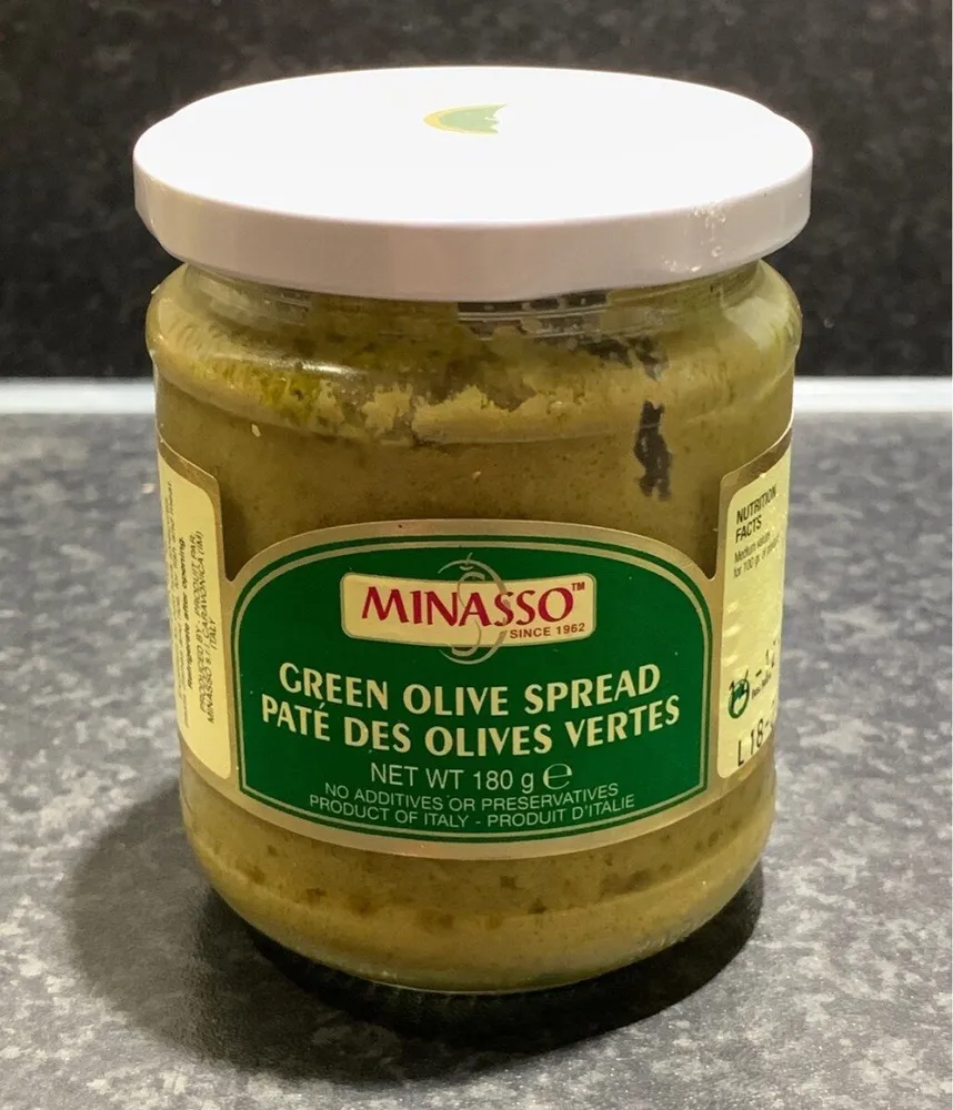 Green olivr spread - Paté des olives vertes