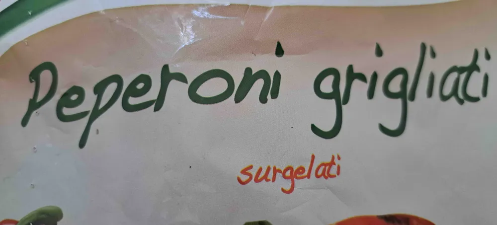Peperoni grigliati surgelati