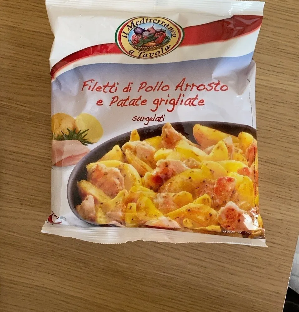 Filetti di pollo e patate grigliate