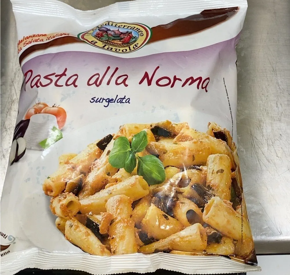 Pasta surgelata alla norma