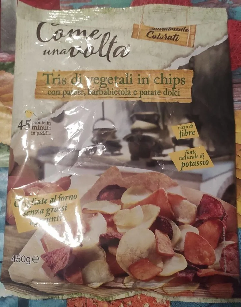 Come una Volta Tris di vegetali in Chips