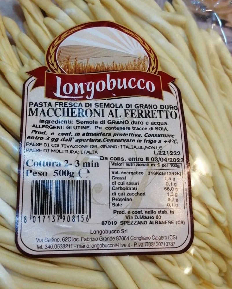 Longobucco MACCHERONI