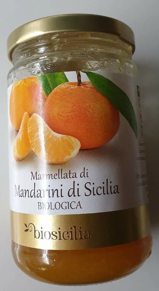 Marmellata di mandarini di Sicilia biologica
