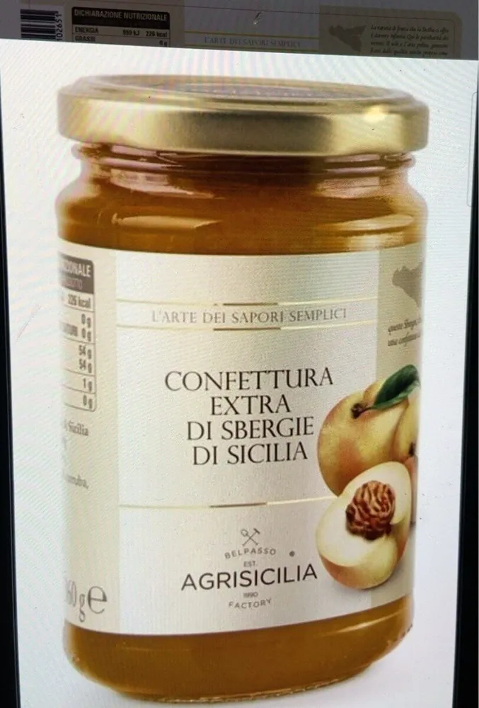Confettura extra di sberge di sicilia